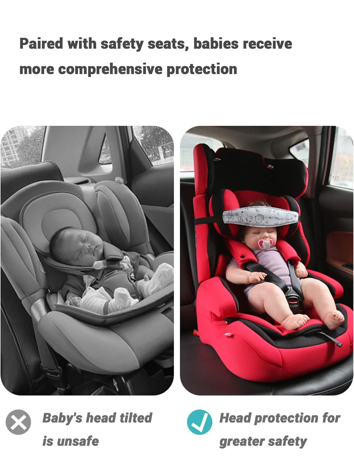 Baby Car Seat Head Support Pillow - Image 4
