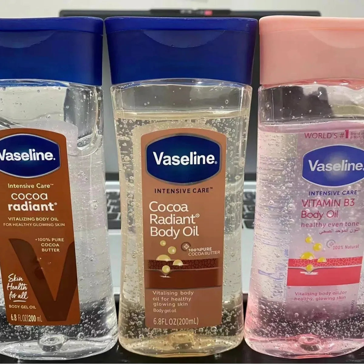 Long-lasting Moisturizing Vaseline Cocoa Body Oil 200ml - Image 2