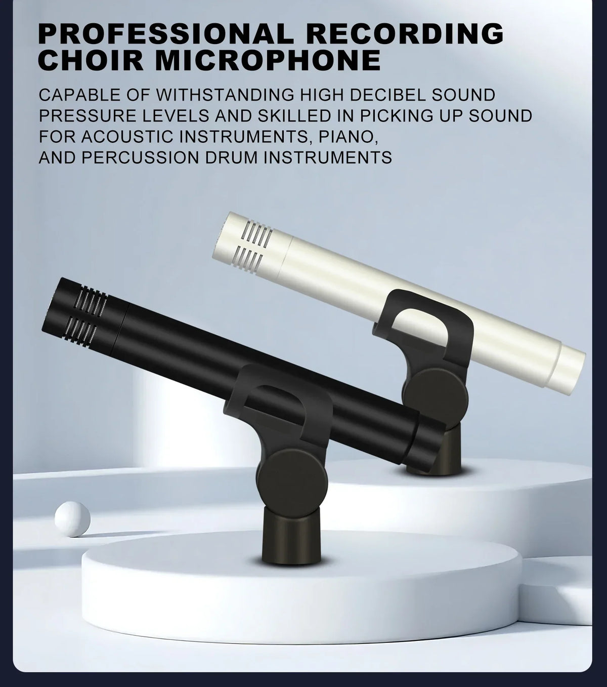 C02 Champagne Colored Metal Condenser Microphone - Image 7