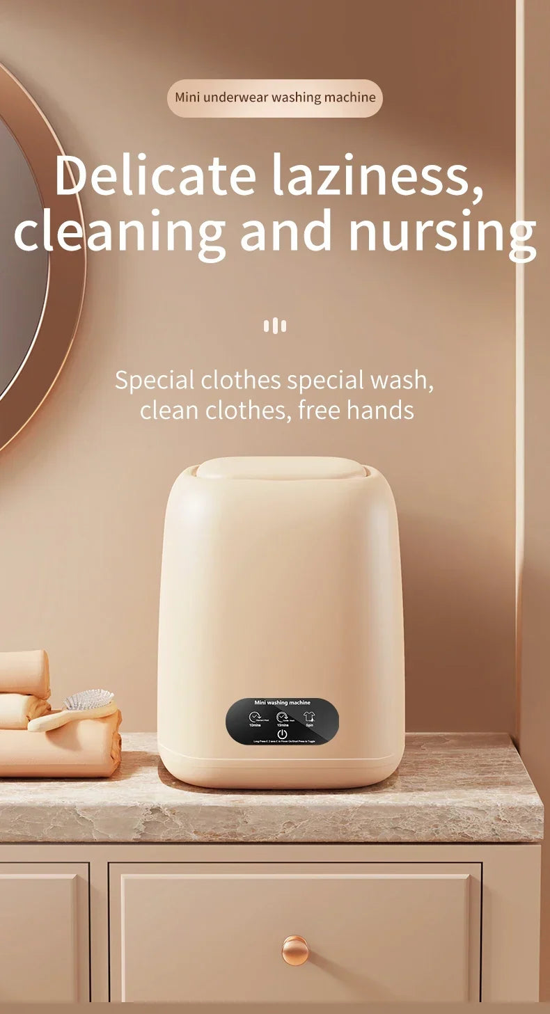 Small Washing Machine for Underwear Children's Clothes mini Washer fully automatic Portable Washing Machine - Image 7