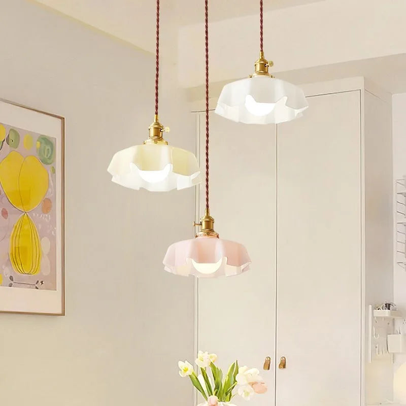 Modern Glass Flower Pendant Lamp - Image 2