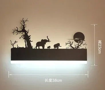 Sonce Black Wall Lamp - D