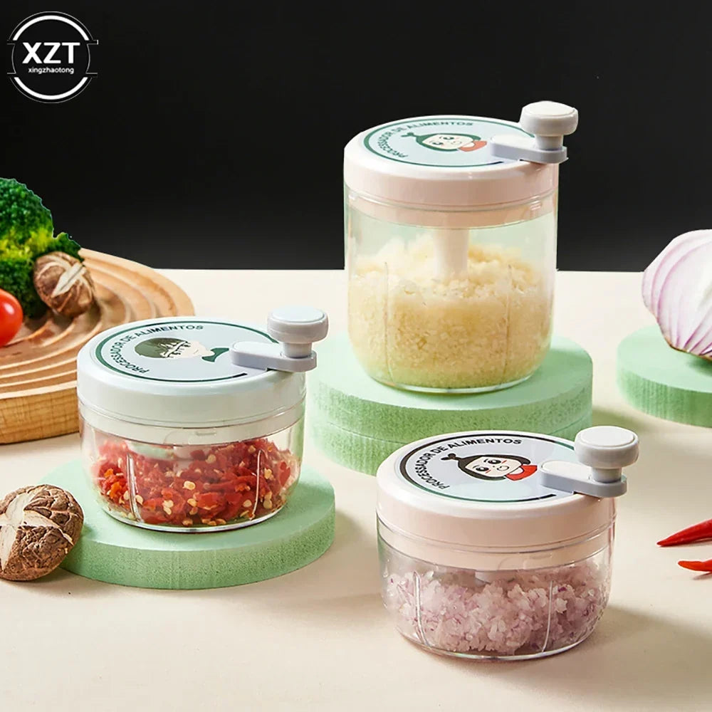 Mini Hand-Cranked Garlic Chopper - Image 4