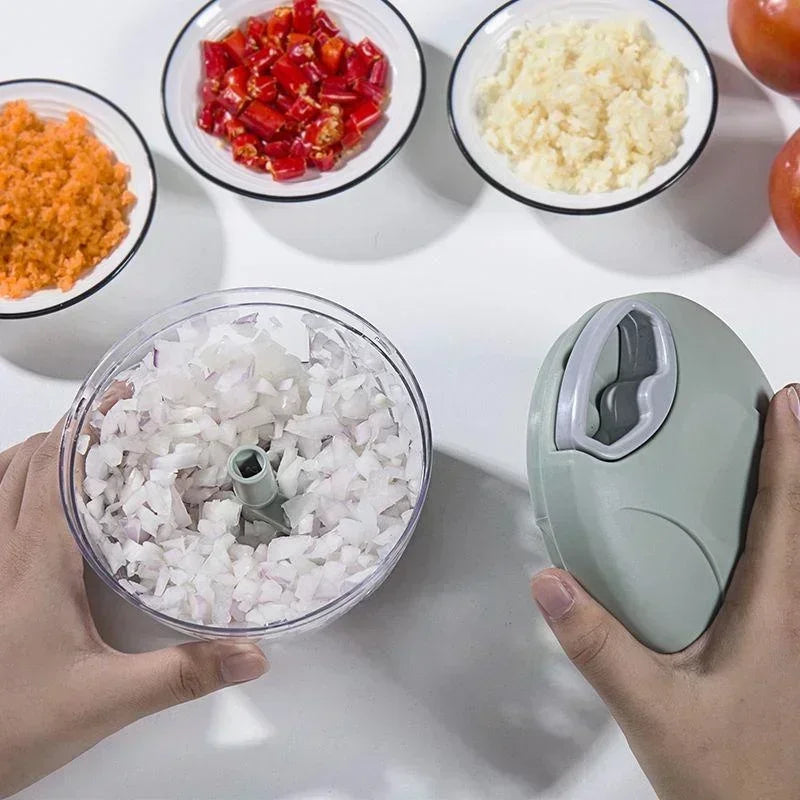 Manual Garlic Press & Multi-Function Food Chopper - Image 10