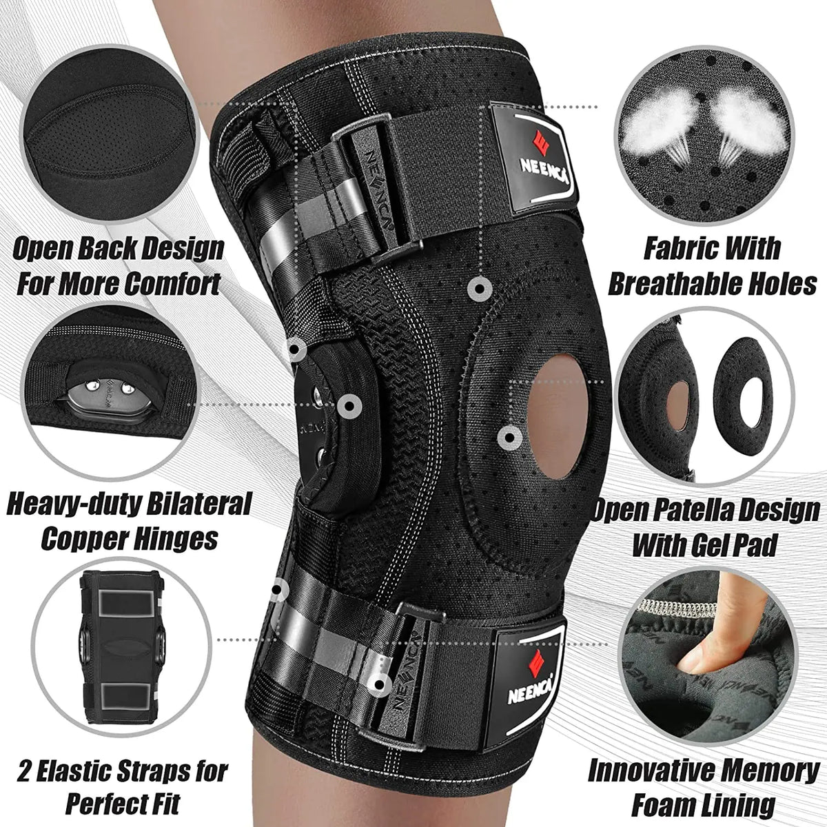 NEENCA Hinged Knee Brace - Image 2