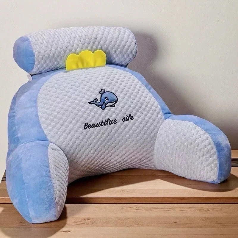 Adjustable Ergonomic Reading Pillow - Blue