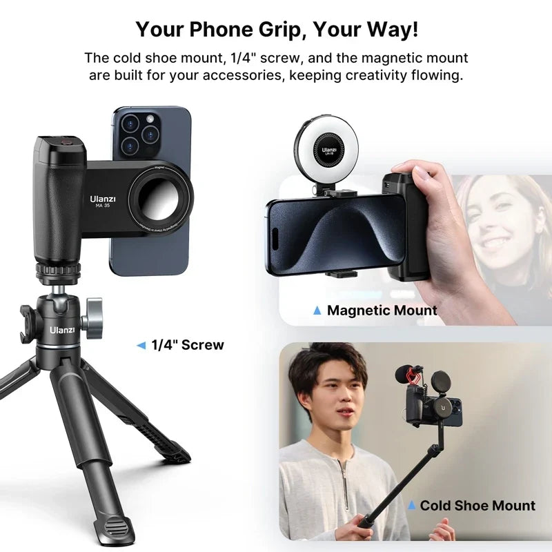 Ulanzi MA35 MagSafe Smartphone Camera Shutter Grip - Image 6