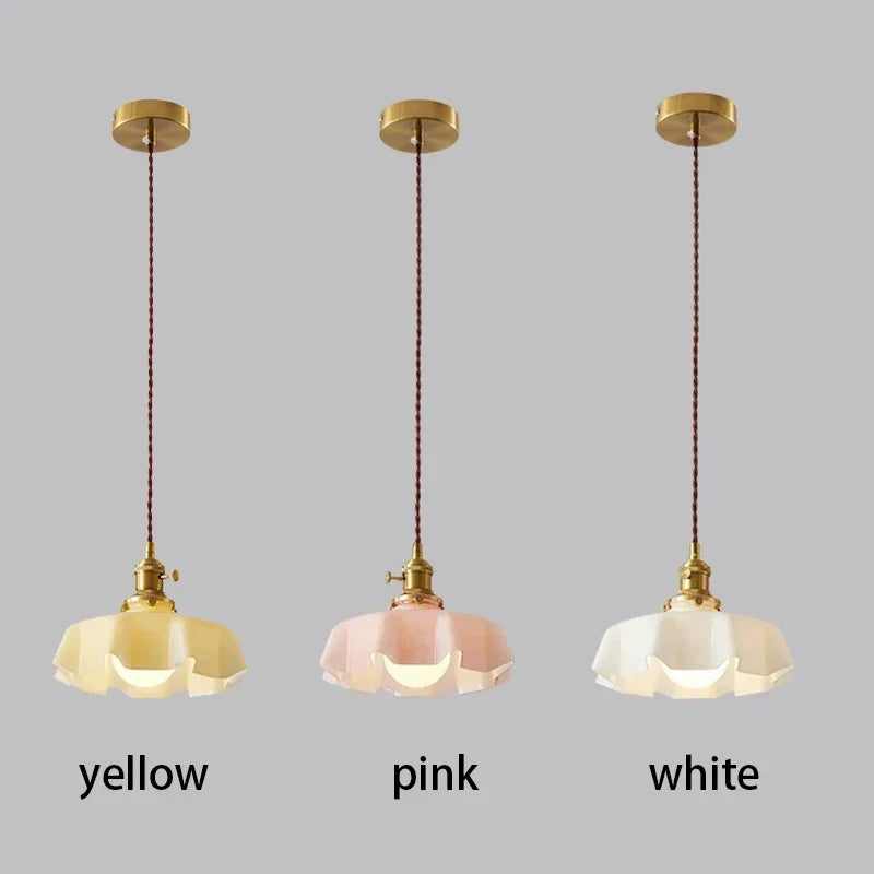 Modern Glass Flower Pendant Lamp - Image 7
