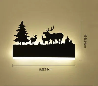 Sonce Black Wall Lamp - H