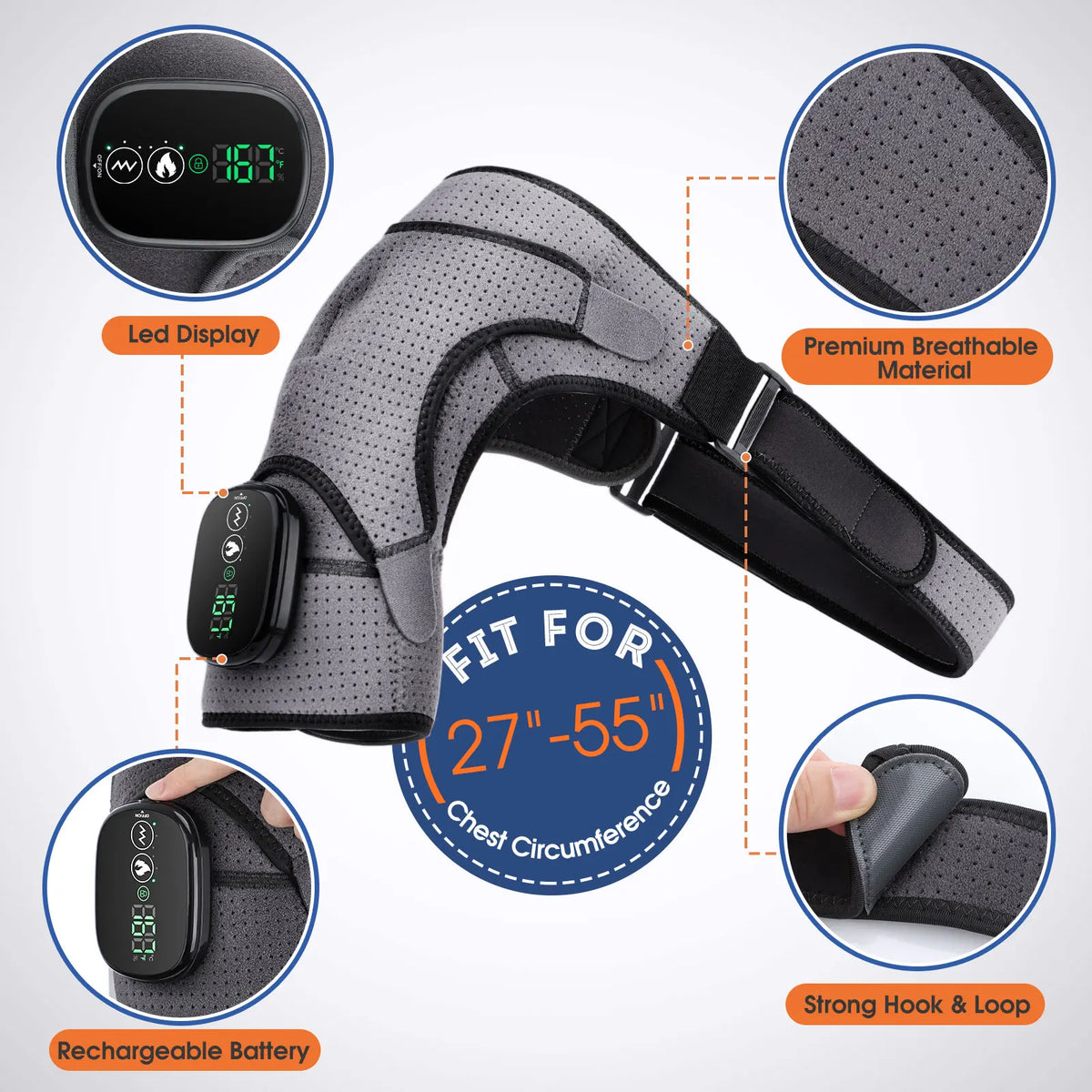Heated Shoulder Massage Belt - Image 16