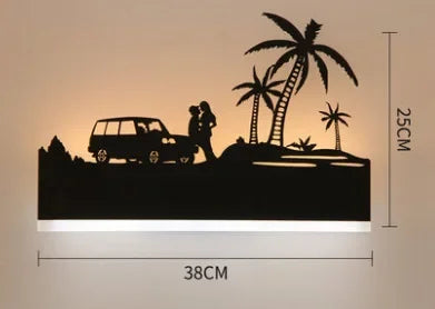 Sonce Black Wall Lamp - F