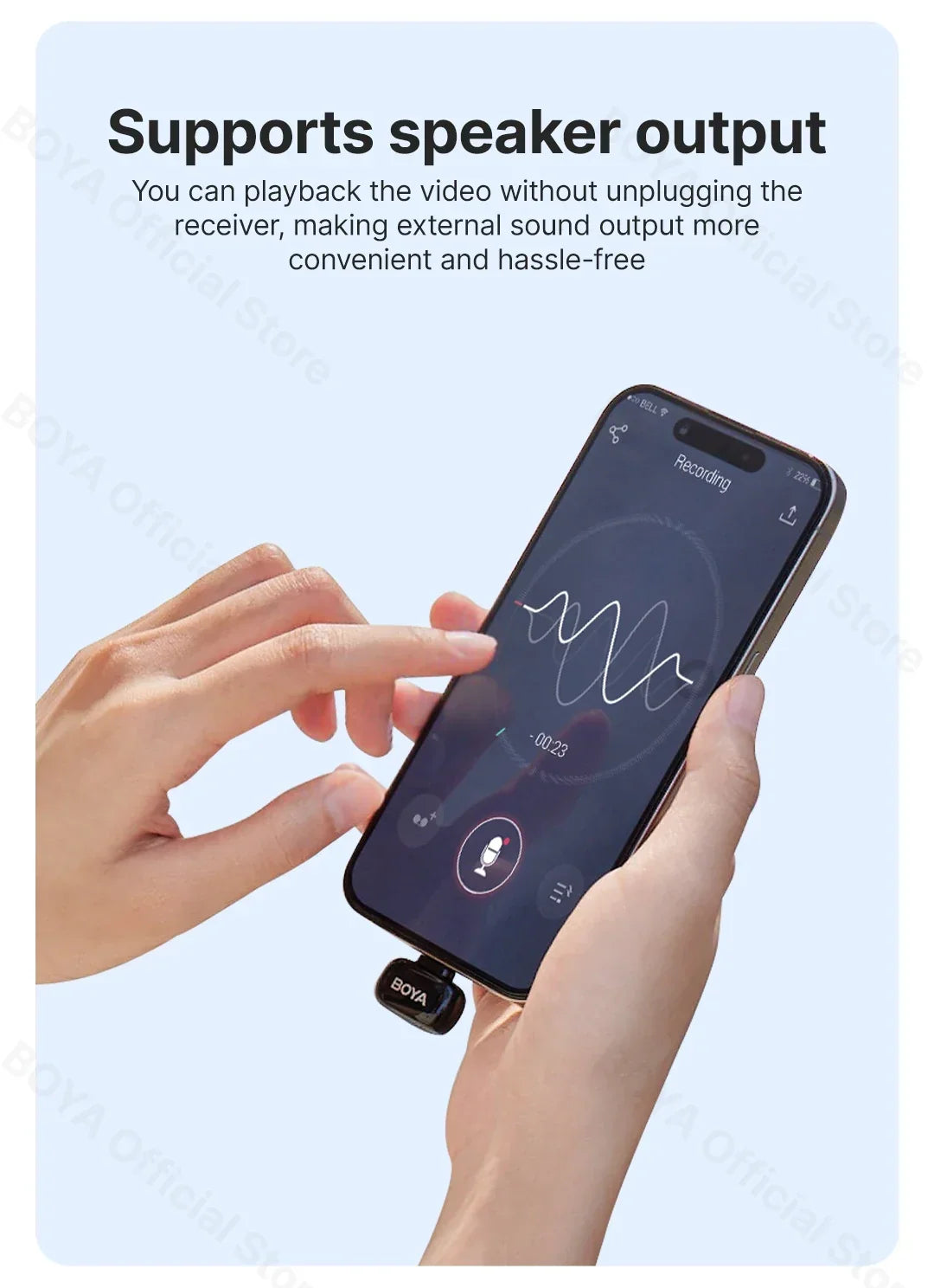 BOYA Mini Wireless Lavalier Lapel Microphone - Image 9