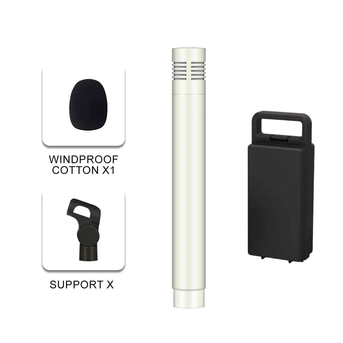 C02 Champagne Colored Metal Condenser Microphone - 1PC