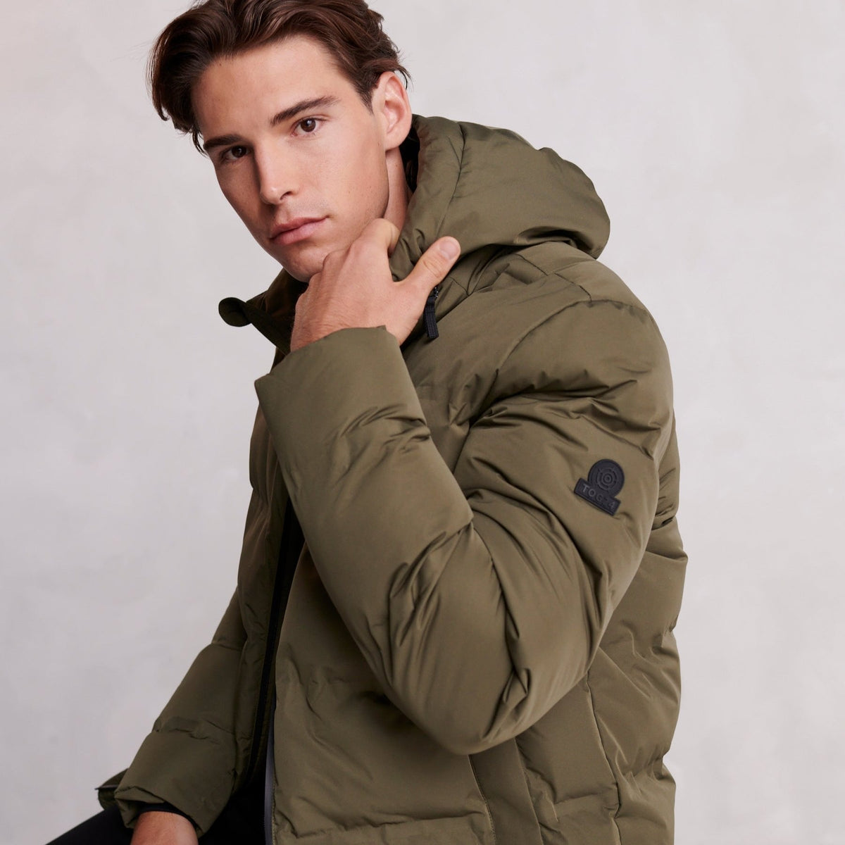 Brinkley Mens Parka - Khaki - Image 12