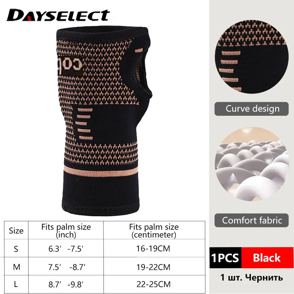 Copper Wrist Brace - B-Black(with words)