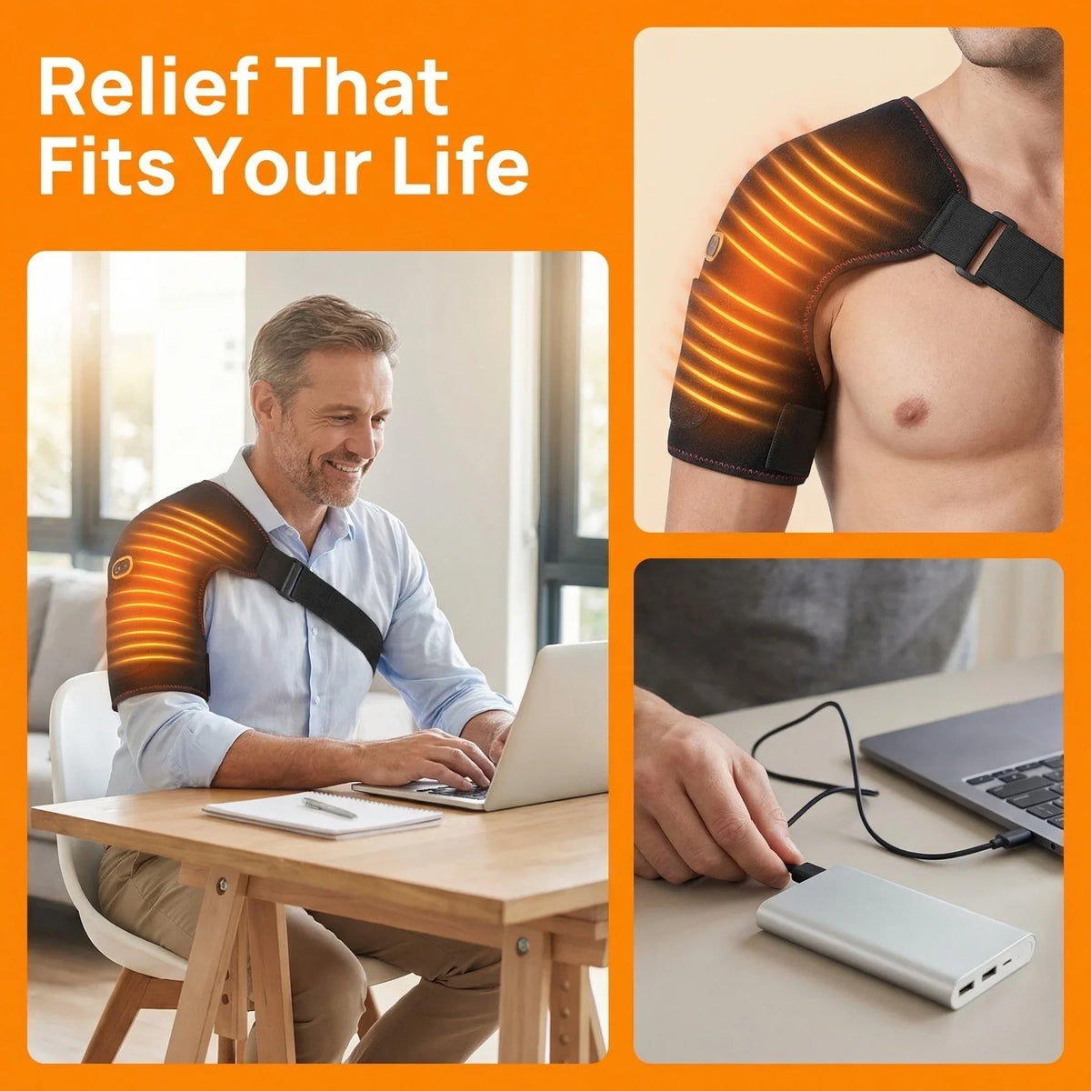 Rechargeable Shoulder Heat Wrap - Image 5