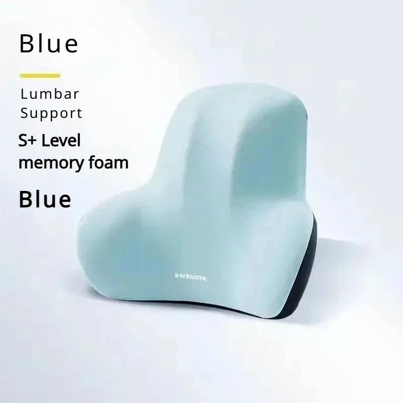 Memory Foam Lumbar Support Pillow - Blue