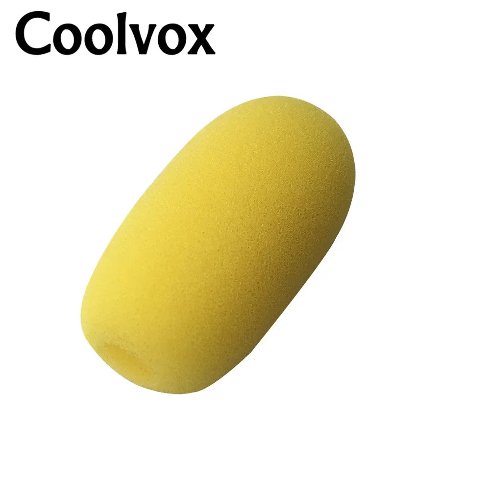 5pcs Wired & Wireless Conference Microphone Foam Windscreen Covers - 5pcs yellow