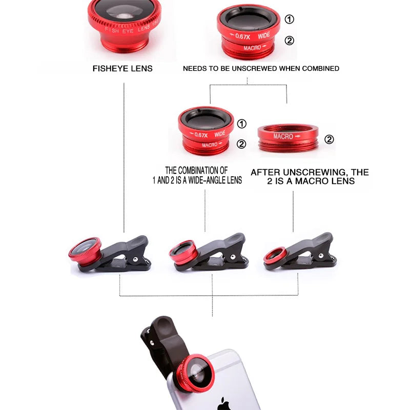 3-in-1 Smartphone Camera Lens Kit - Image 3