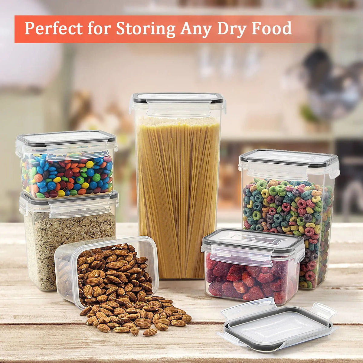 5Pcs Food Storage Containers with Lids - Image 13