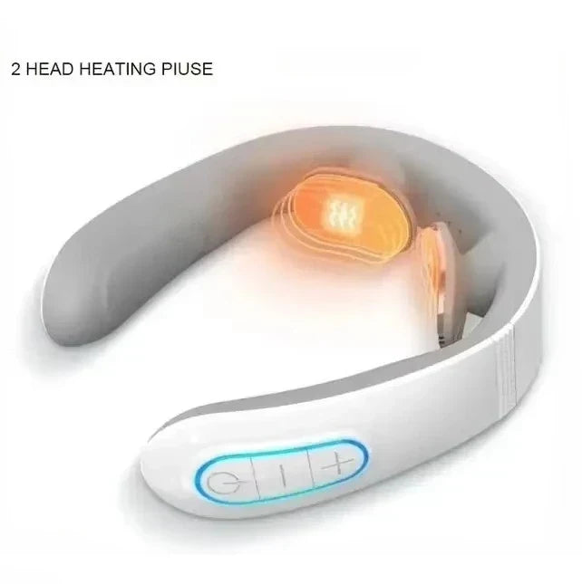 Heat Vibration Neck Massager - 2 heads