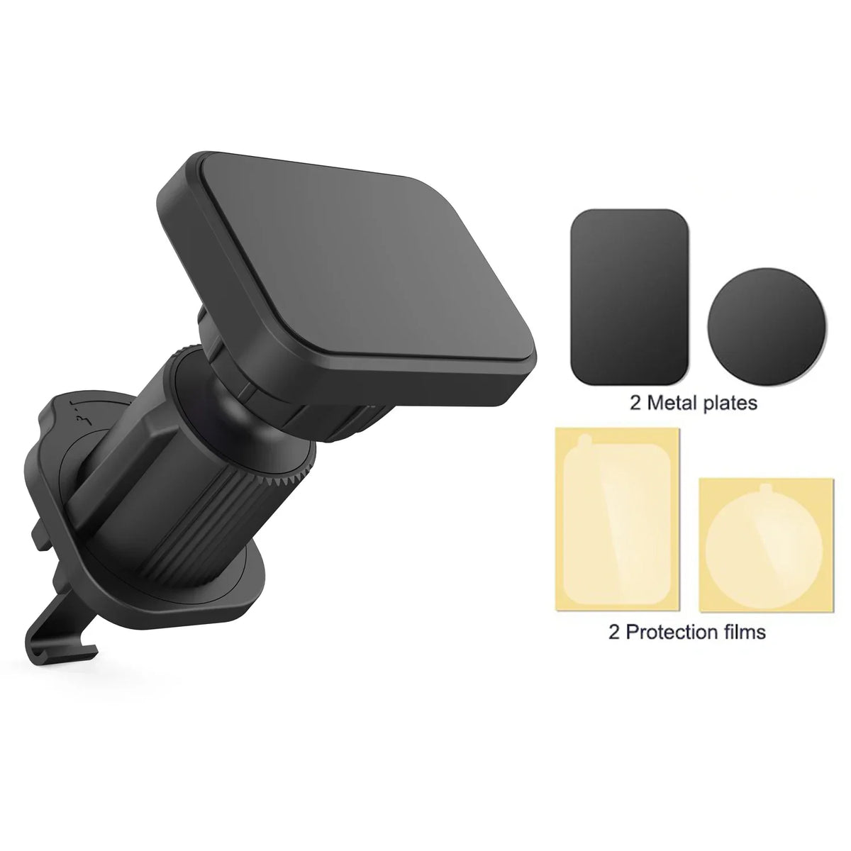 Magnetic Car Phone Holder Vent (2025 Upgrade) - Black square