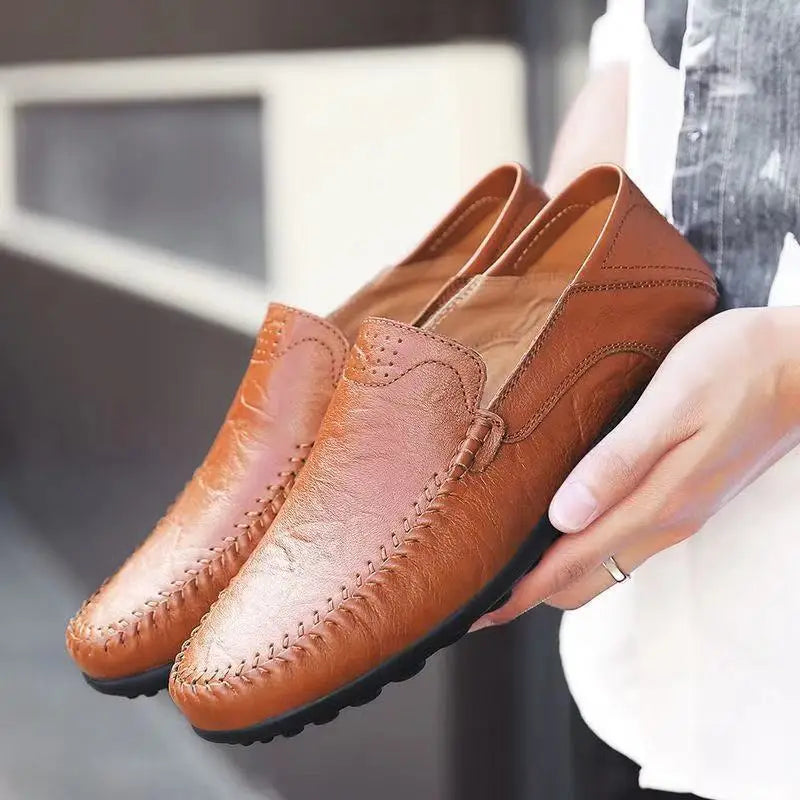 Men’s Casual Slip-On Loafers - Brown