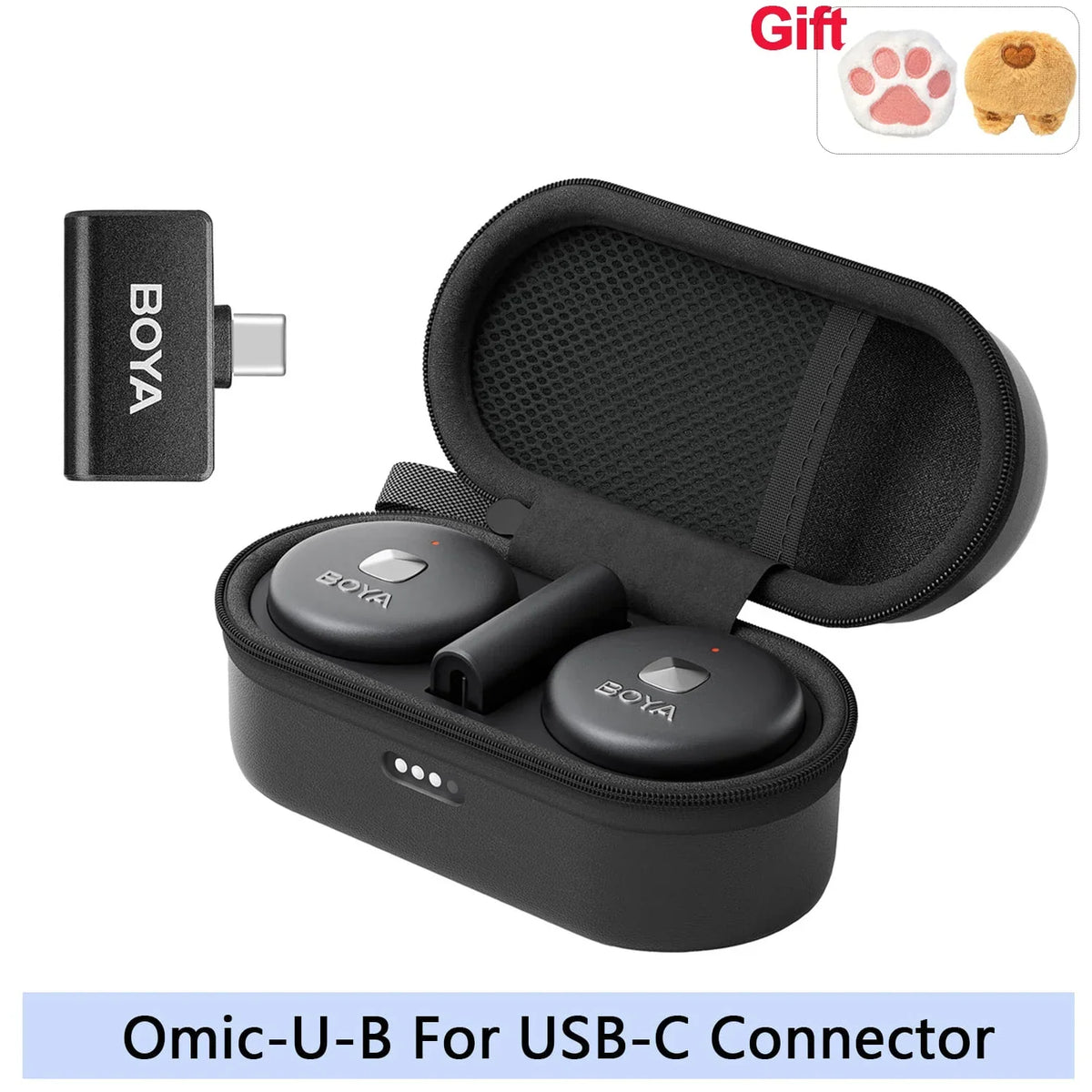 BOYA Omic D/U Wireless Lavalier Microphone - Omic-U-B-MC