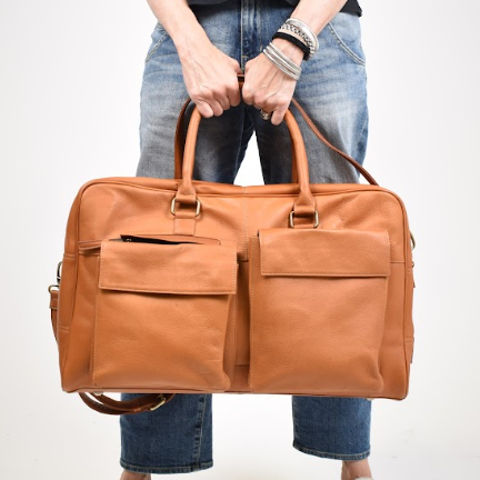 Prime Time Leather Duffel Bag - Image 7