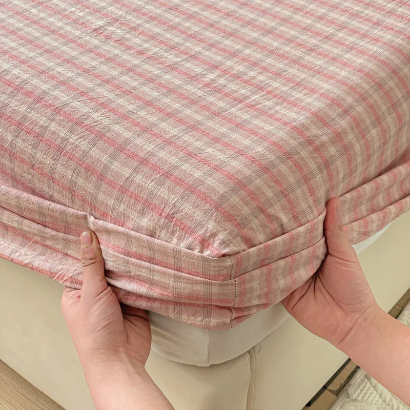 Pure Cotton Fitted Soft Mattress Cover for Kids & Adults - riluohong