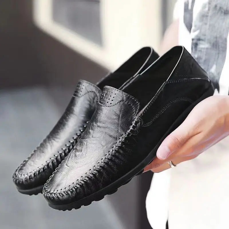 Men’s Casual Slip-On Loafers - Black
