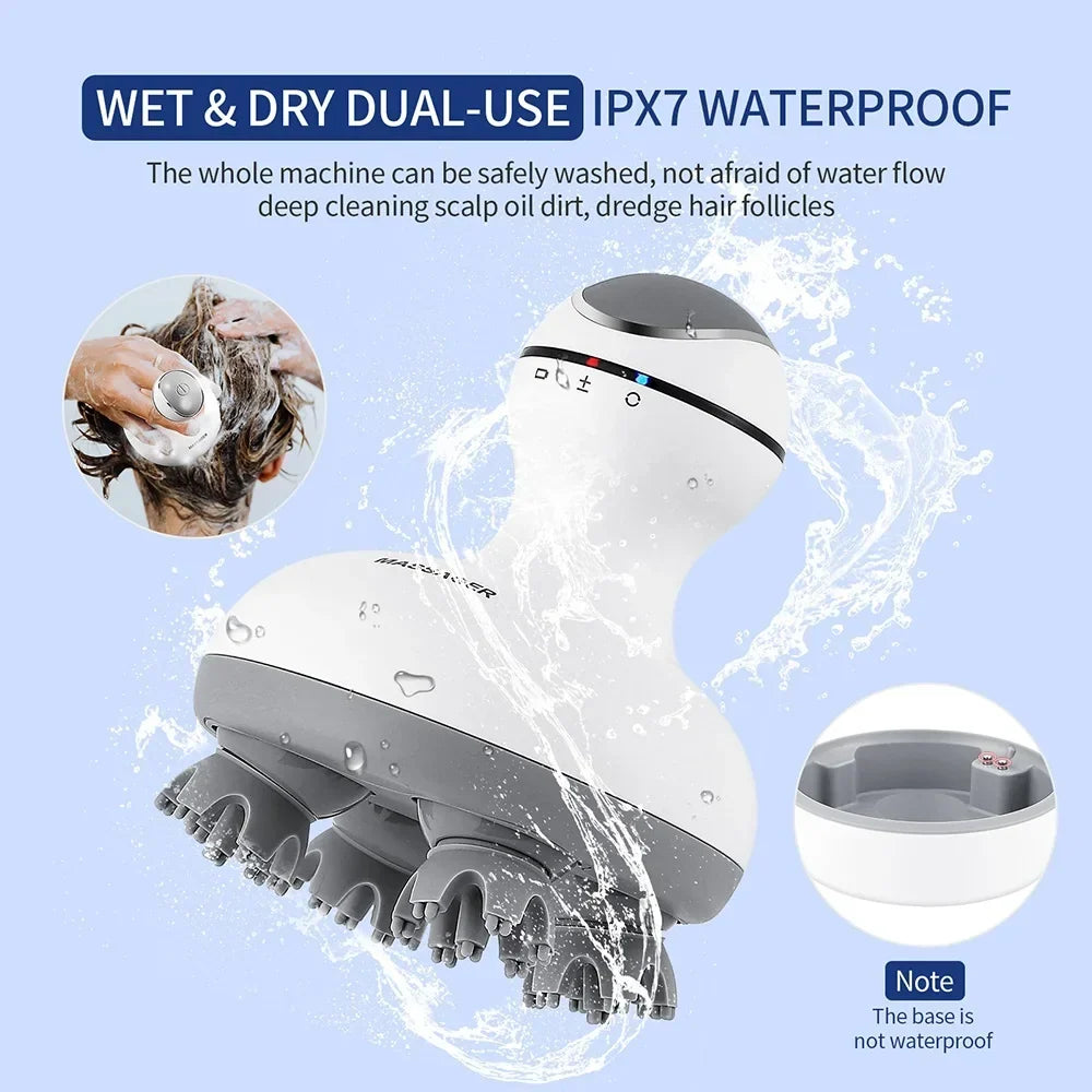 3D Waterproof Electric Head Massager - Image 18
