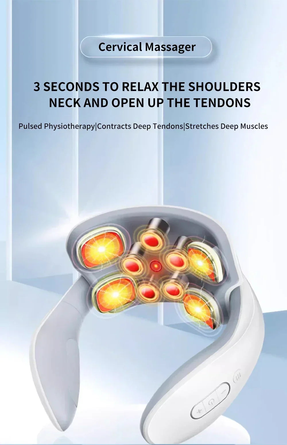 Heat Vibration Neck Massager - Image 10