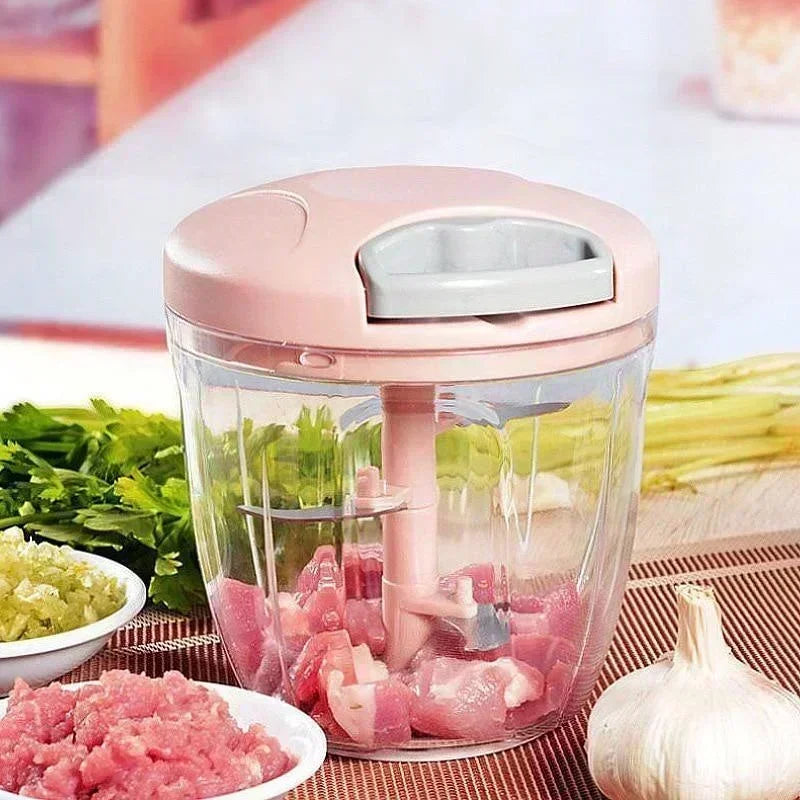 Manual Garlic Press & Multi-Function Food Chopper - Image 3