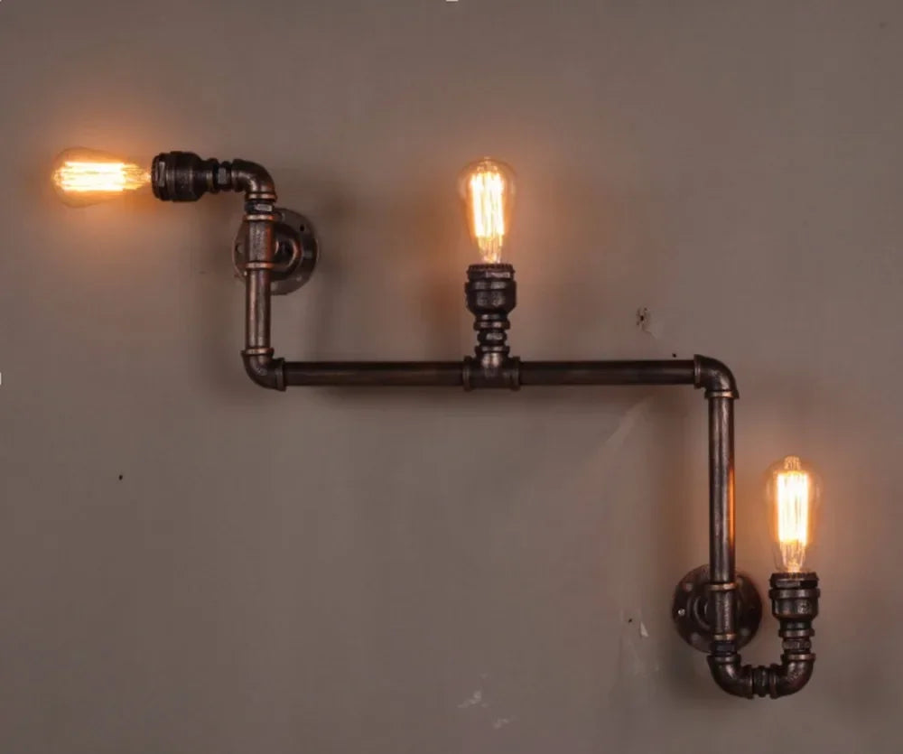3-Head Loft Industrial Wall Lamp - Image 4