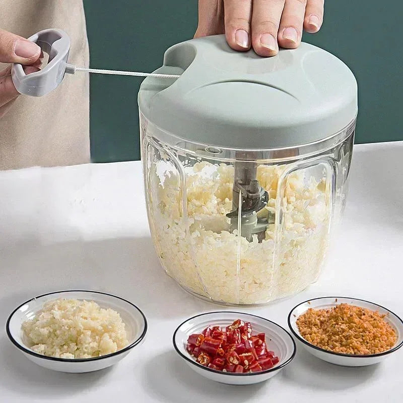 Manual Garlic Press & Multi-Function Food Chopper - Image 6