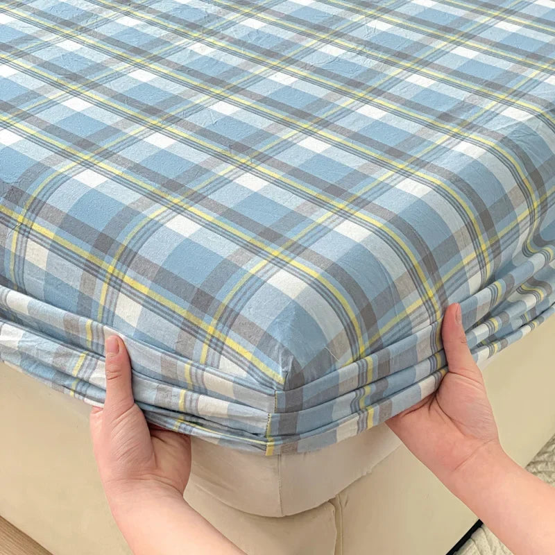 Pure Cotton Fitted Soft Mattress Cover for Kids & Adults - monika