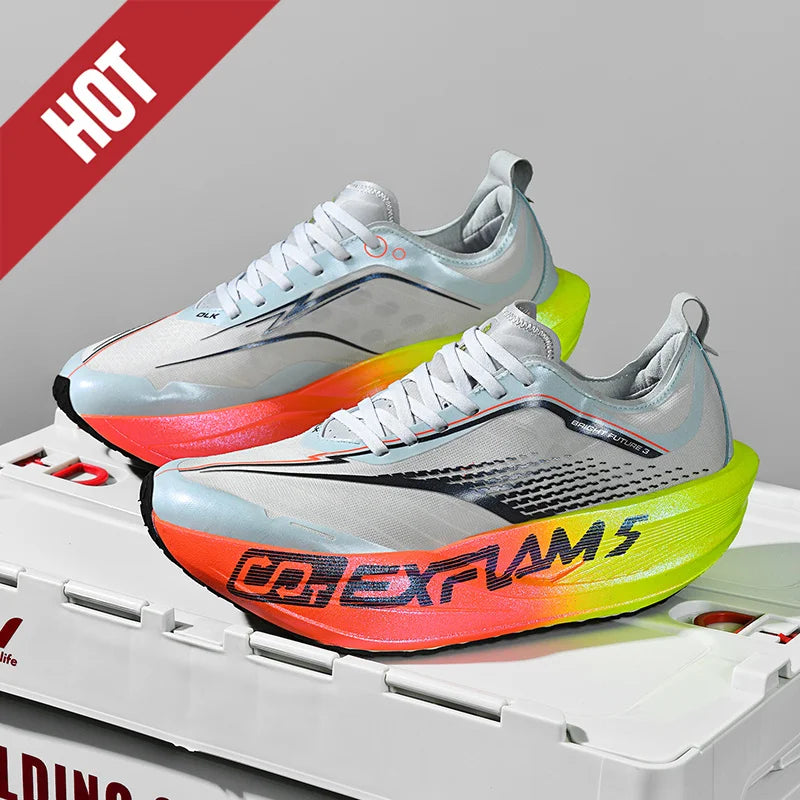 Lightweight Carbon Plate Marathon Shoes - YG grey