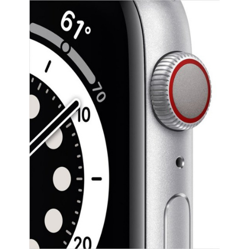 Apple Watch Series 6 44MM (GPS + Cellular) - Silver Stainless Steel - Image 2