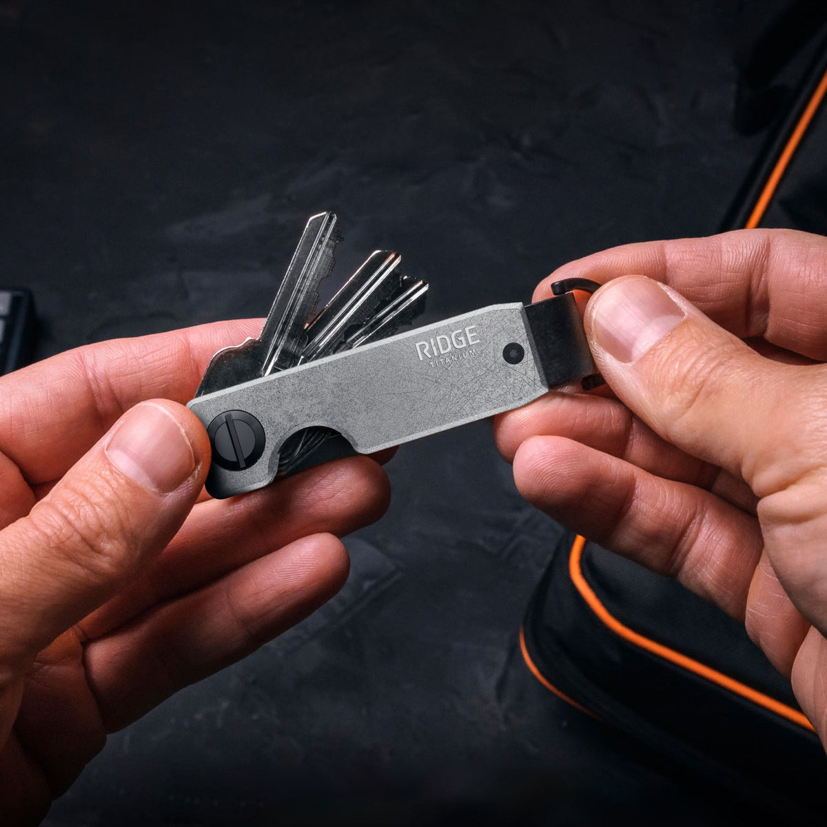 Ridge KeyCase - Stonewashed Titanium - Image 6