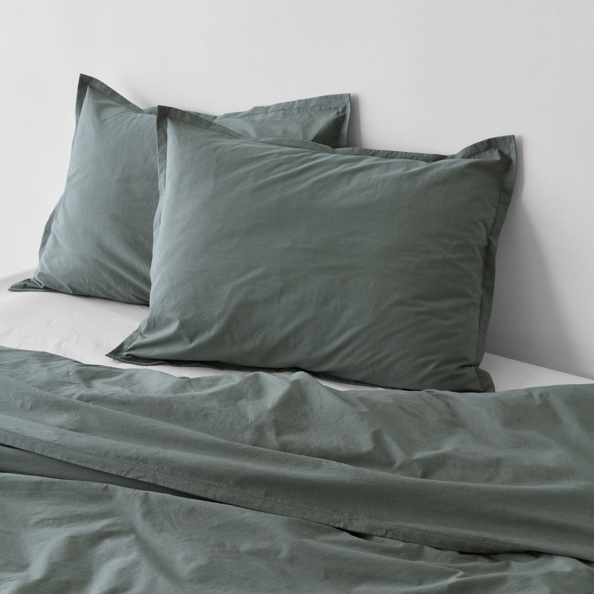 Stonewashed Organic Cotton Percale Duvet Cover - Image 14