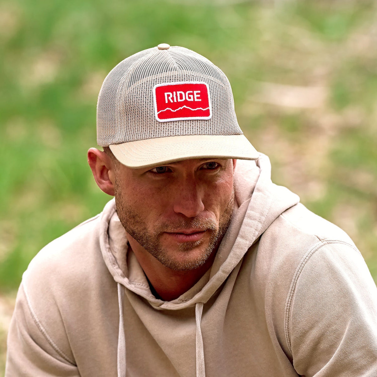 Ridge Mesh Snapback - Tan - Image 8