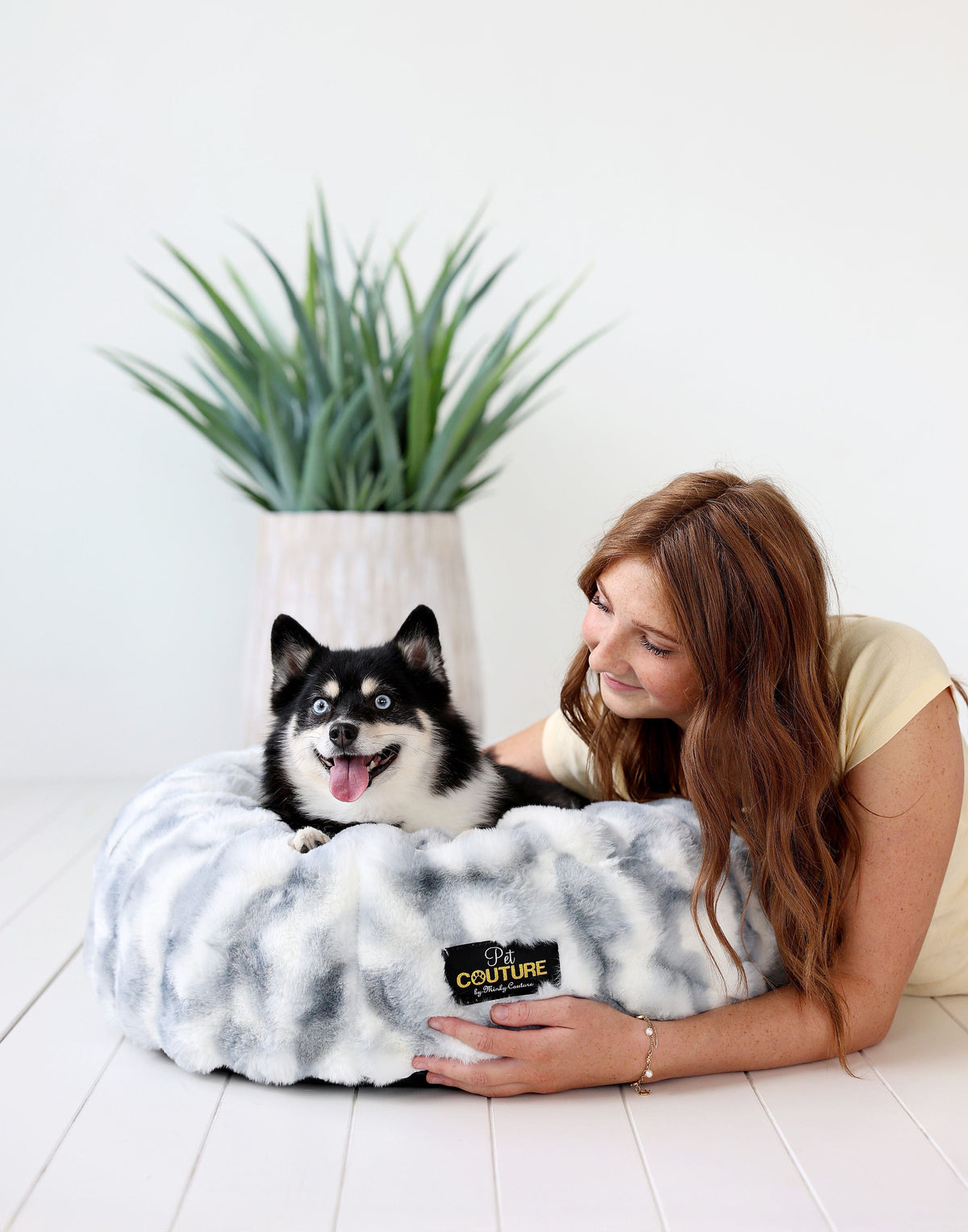 Cloudy Day Blue Pet Bed - Image 3