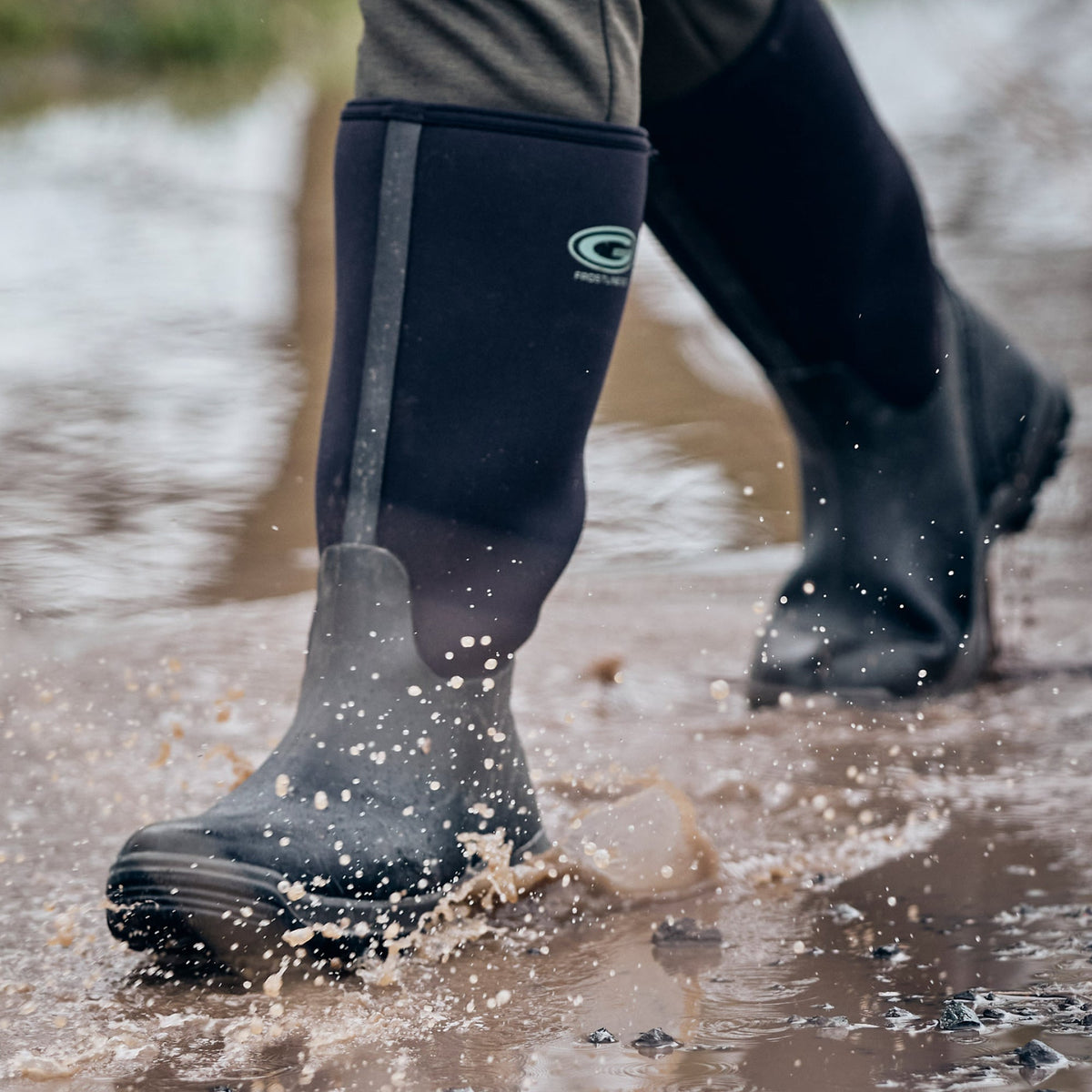 Grubs Boots Frostline Unisex Classic Wellies - Black - Image 3