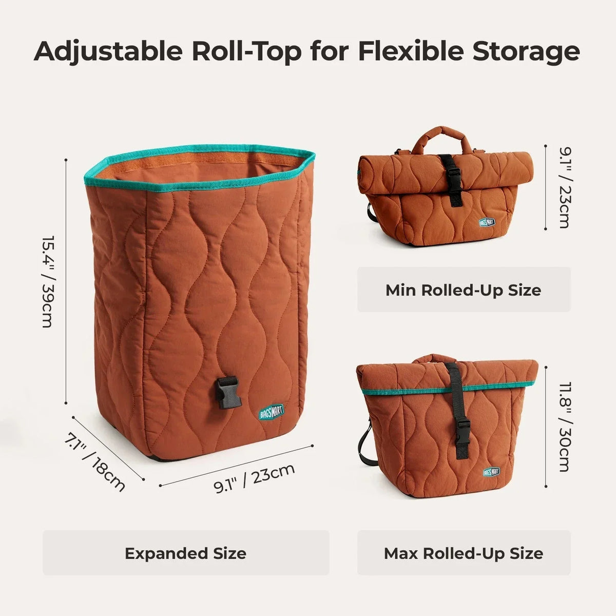 (FREE GIFT) Paz Roll Top Lunch Bag - Image 6