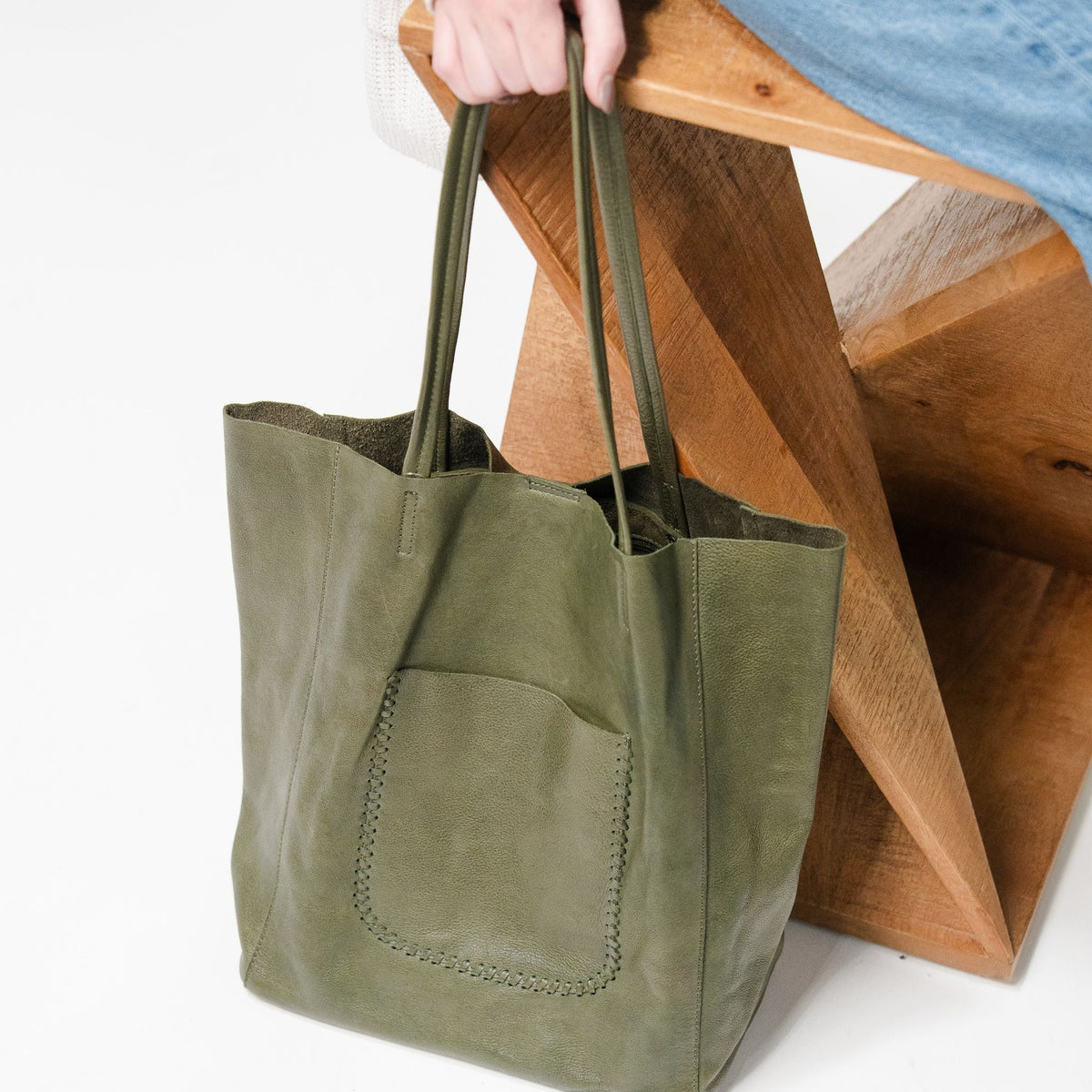 Dolce Leather Tote Bag - Image 13