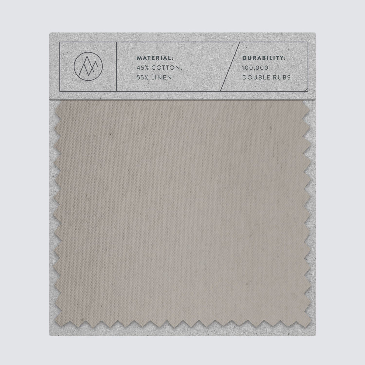 Cotton-Linen Upholstery Swatches - Pebble