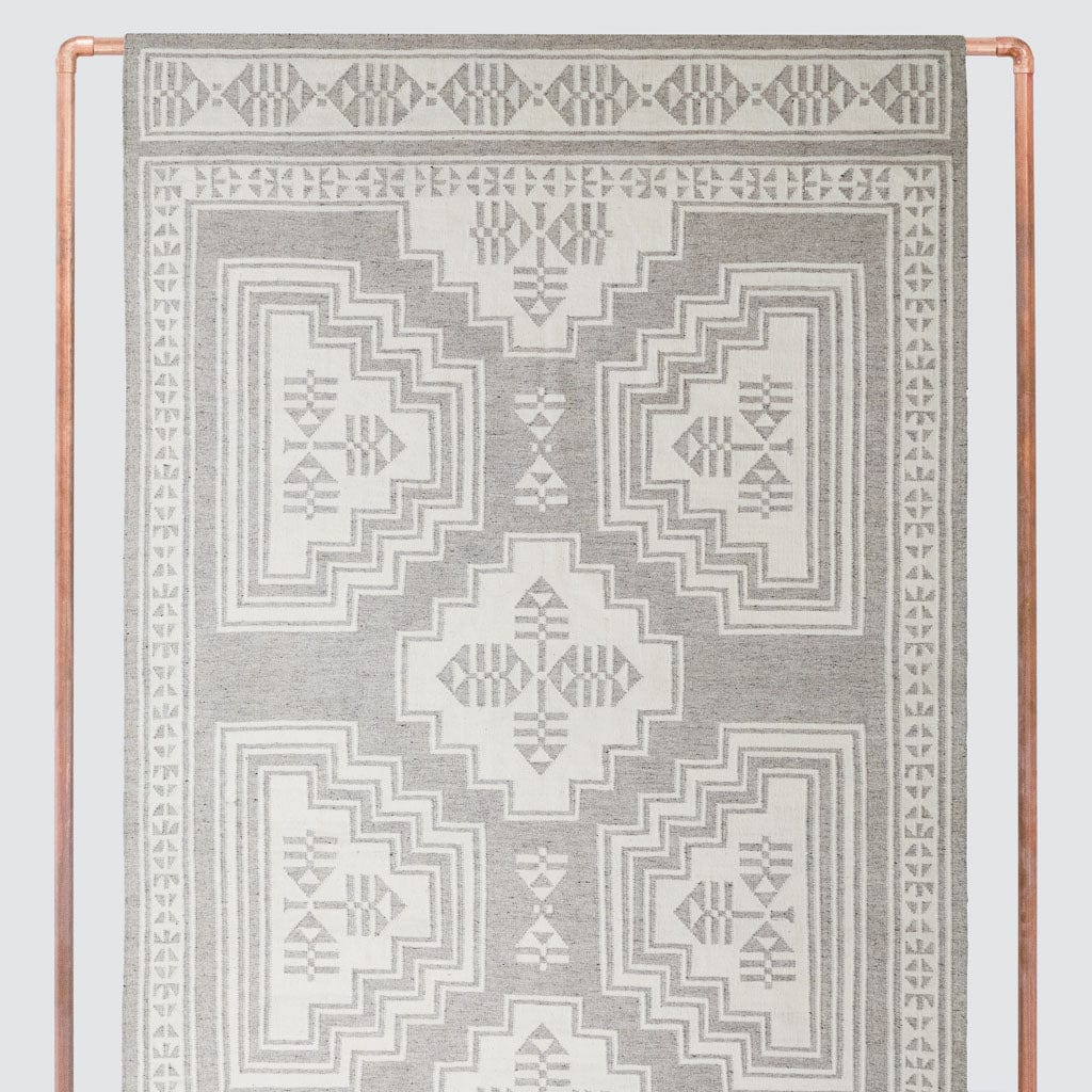 Vihan Handwoven Area Rug - Light Grey