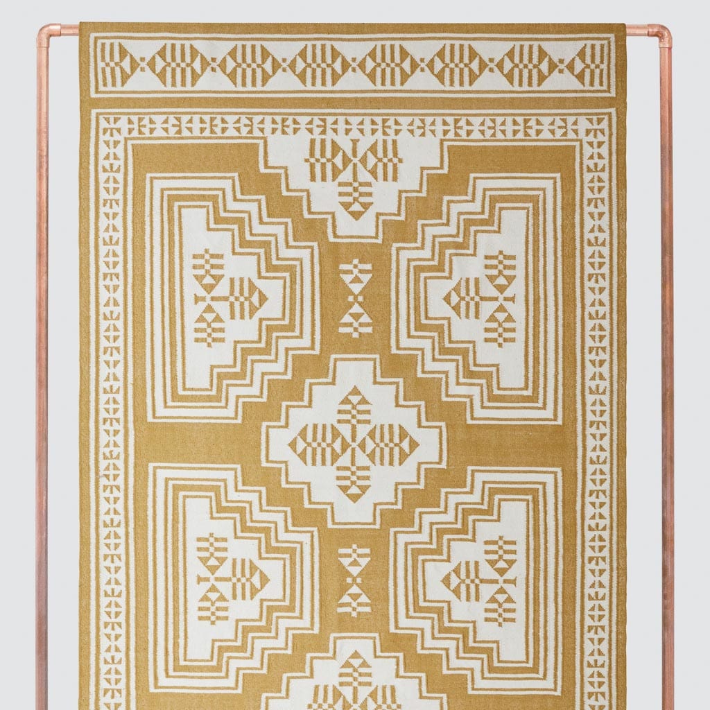 Vihan Handwoven Area Rug - Mustard