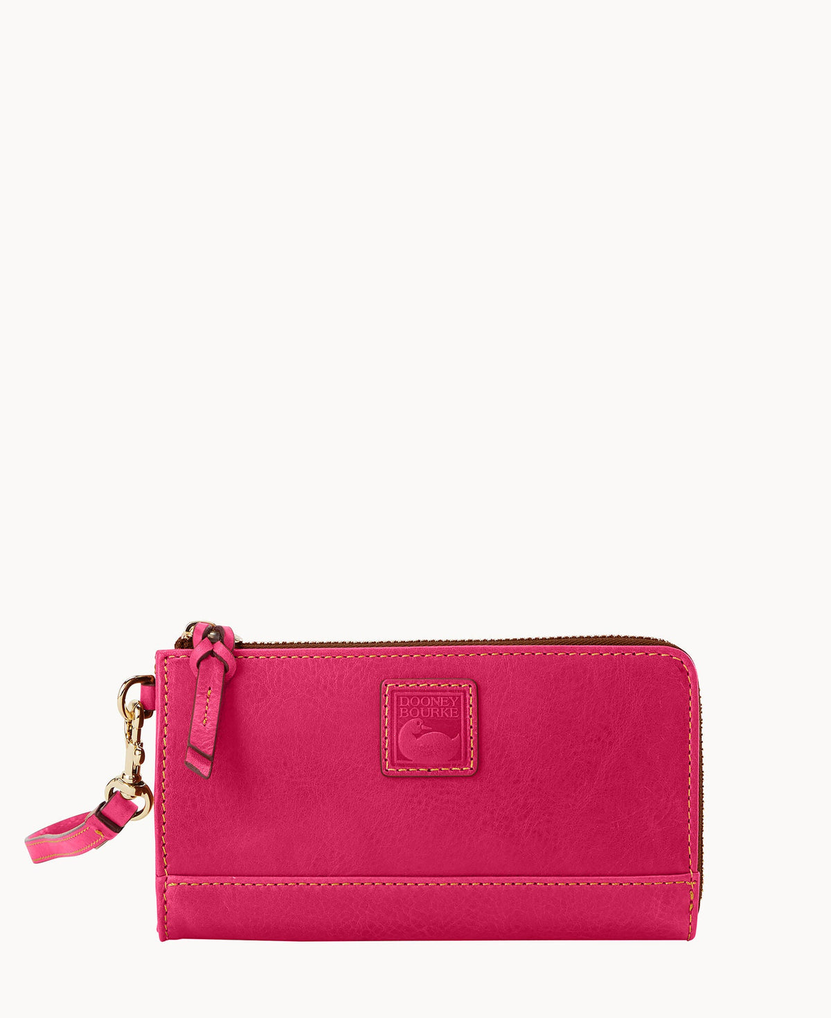 Florentine Folded Zip Wristlet - Fuchsia